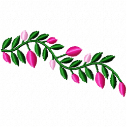 Flowers And Tree Embroidery Design 7 Flowers And Tree Embroidery Design 7